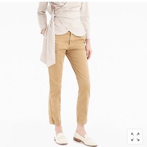 J. Crew High-rise slim boy chino pant